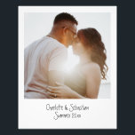 Foto Instantânea Antiga Personalizada<br><div class="desc">Impressão de papel personalizado com fotos instantâneas antigas e personalizadas com letra tipográfica de estilo manuscrito de Ricaso</div>