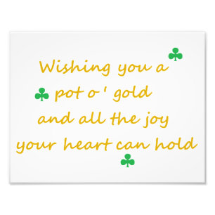 Foto Irlandês do dia de St Patrick que diz 8,5""