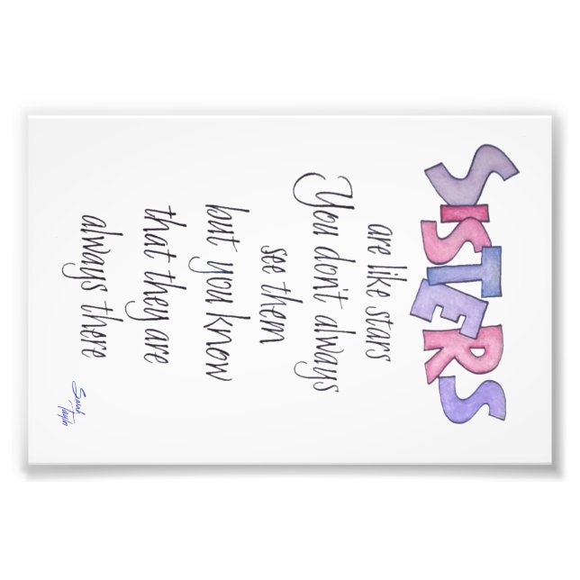 Foto Irmãs são como Estrelas (Frente)