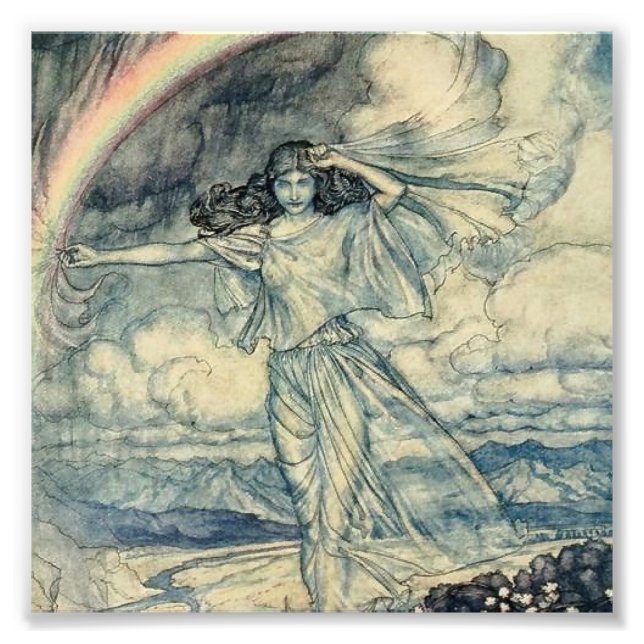 Foto "Isis Rainbow Goddese" por Arthur Rackham (Frente)