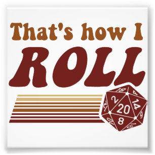 Foto Isso é como eu rolo dados do jogo d20 da fantasia