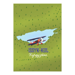 Foto Issyk-Kul Kyrgyzstan poster de viagens art.