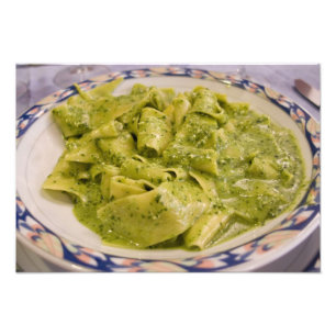 Foto Itália, Camogli. Prato de massa com pesto