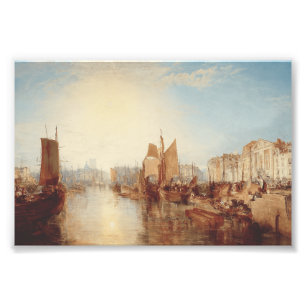 Foto J.M.W. Turner: Porto de Dieppe Arte Romântica Refi