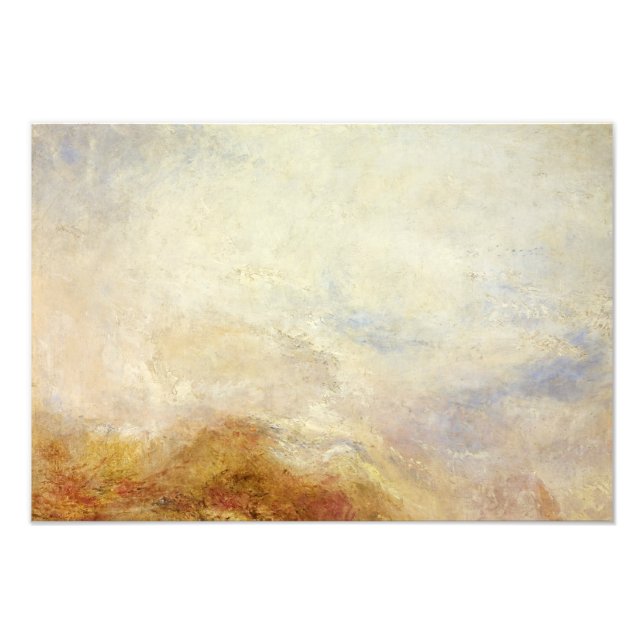 Foto J. M. W. Turner - Uma cena de montanha, Val d'Aost (Frente)