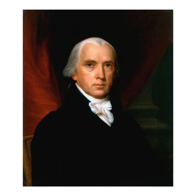 Foto James Madison, o 4º Presidente: América Colonial (Frente)