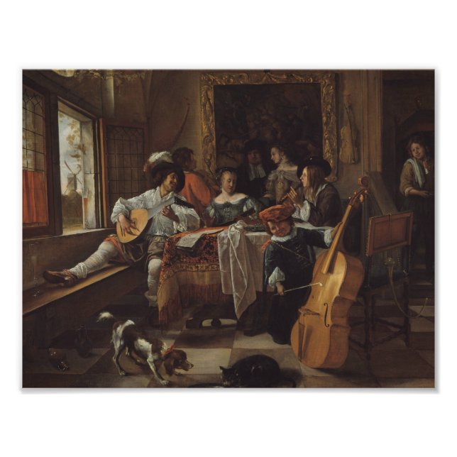 Foto Jan Steen - O show da família (Frente)
