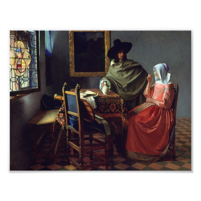 Foto Jan Vermeer - O Vidro do Vinho (Frente)