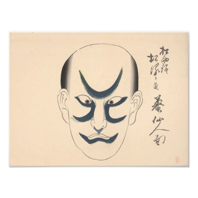 Foto Japão - Kabuki tradicional - azul (Frente)