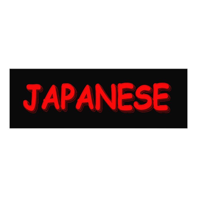 Foto "JAPONÊS" Design. Comprar Agora (Frente)