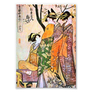 Foto Japonês Engrenando Três Geisha 1911