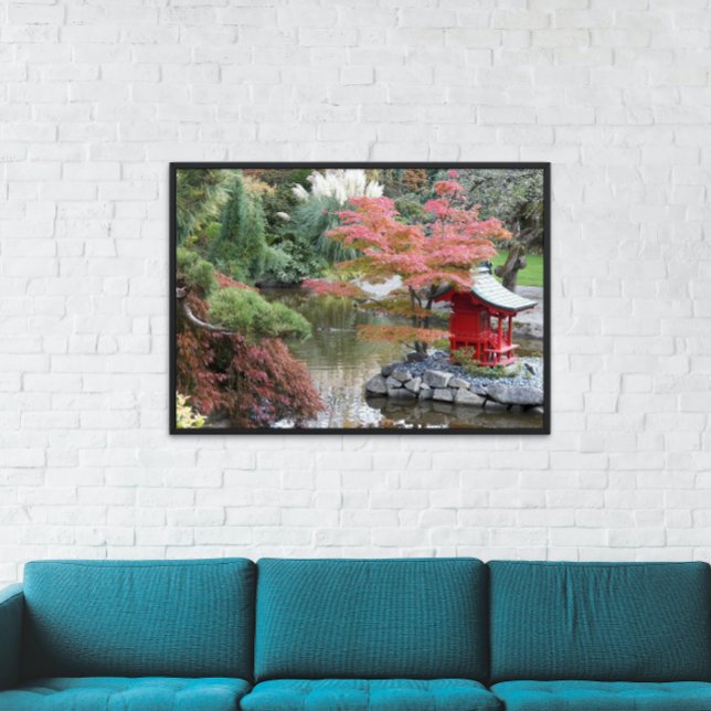 Foto Jardim Botânico Japonês Colorido (In Situ Framed)