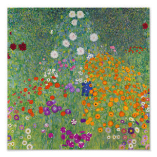 Foto Jardim camponês, Pintura a óleo, Gustav Klimt