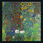 Foto Jardim de fazenda com girassóis | Gustav Klimt |<br><div class="desc">Jardim de fazendas com Sunflower é uma pintura de 1907 de Gustav Klimt.</div>