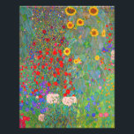 Foto Jardim de Fazenda de Gustav Klimt com girassóis<br><div class="desc">Jardim de Fazenda de Gustav Klimt com bolsa de compra de girassóis.</div>