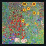 Foto Jardim de Fazenda de Gustav Klimt com girassóis<br><div class="desc">Jardim de Fazenda de Gustav Klimt com Impressão de Foto Girassóis.</div>