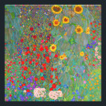 Foto Jardim de Fazenda de Gustav Klimt com girassóis<br><div class="desc">Jardim de Fazenda de Gustav Klimt com Impressão de Foto Girassóis.</div>