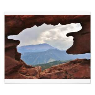 Foto Jardim do deus com uma ideia do pico de Pike