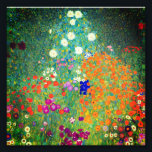 Foto Jardim Flor Gustav Klimt<br><div class="desc">Impressão de fotografia com a pintura a óleo do Jardim Flor de Gustav Klimt (1906). Um belo jardim de flores roxas,  vermelhas,  brancas,  azuis e laranja. Um presente de excelente para fãs de Arte Nouveau e de Arte Austríaca.</div>