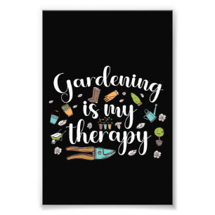Foto Jardinagem É Minha Terapia Jardineiro Engraçado Pl