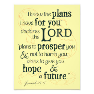 Foto Jeremiah 29:11 Eu sei os planos que tenho para voc