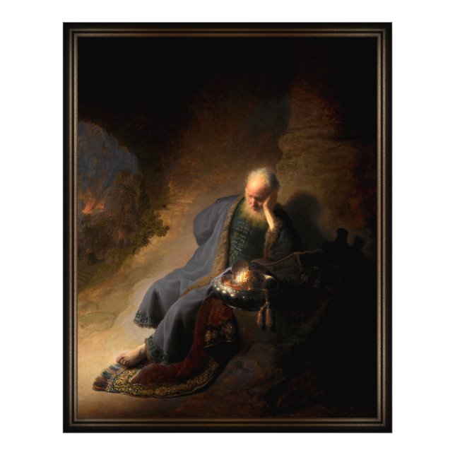 Foto Jeremiah Lamentando a Destruição de Jerusalém (Frente)