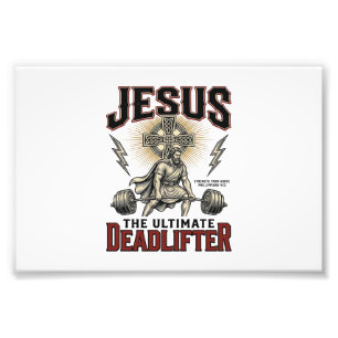 Foto Jesus O Levantador de Peso Definitivo Camiseta Cri