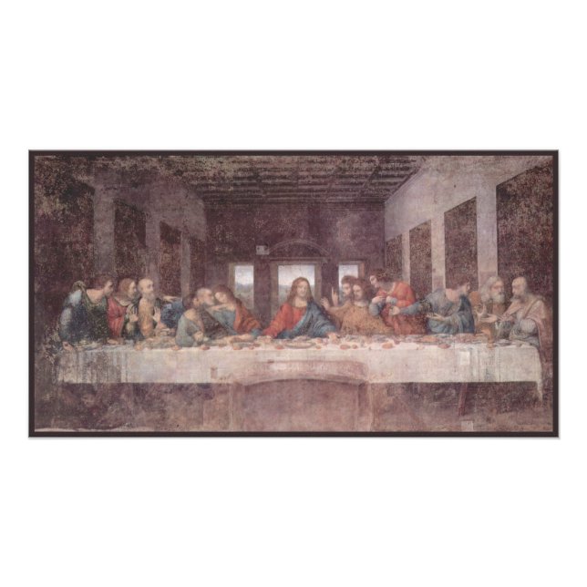 Foto Jesus "Yeshua" A Última Ceia, Leonardo da Vinci (Frente)