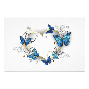 Foto Jewelry Heart with Butterflies Morpho