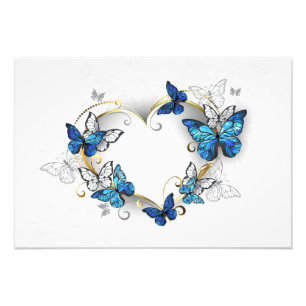 Foto Jewelry Heart with Butterflies Morpho