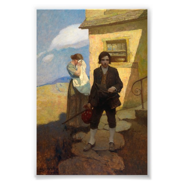 Foto Jim Hawkins sai de casa por Newell Convers Wyeth (Frente)
