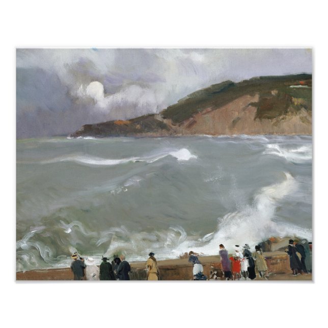 Foto Joaquin Sorolla - Breakwater, San Sebastian (Frente)
