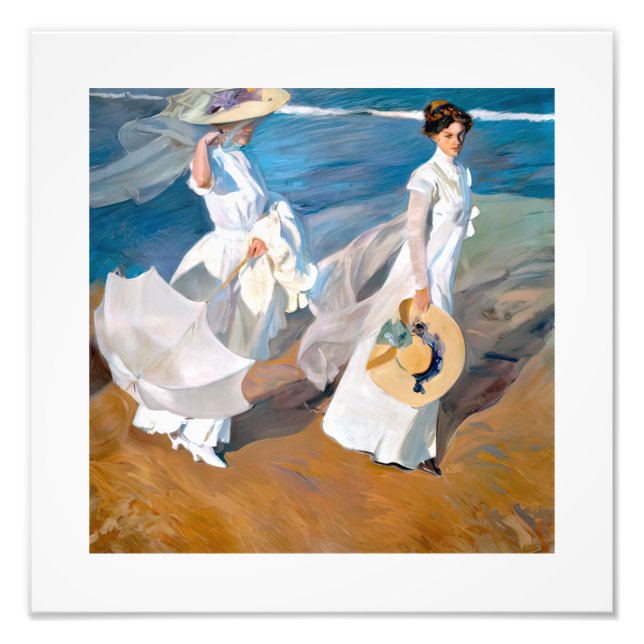 Foto Joaquín Sorolla paseos a orillas del mar (Frente)