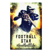 Jogador de futebol americano Vintage