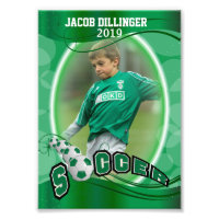 Jogador de futebol - Modelo de Impressão de Fotogr