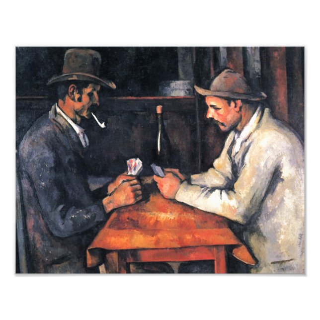 Foto Jogadores de Cartão Paul Cezanne Pintura Arte (Frente)