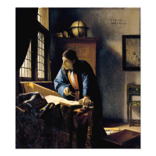 Foto Johannes Vermeer - A Geógrafa