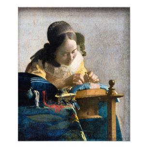 Foto Johannes Vermeer - O Lacemaker