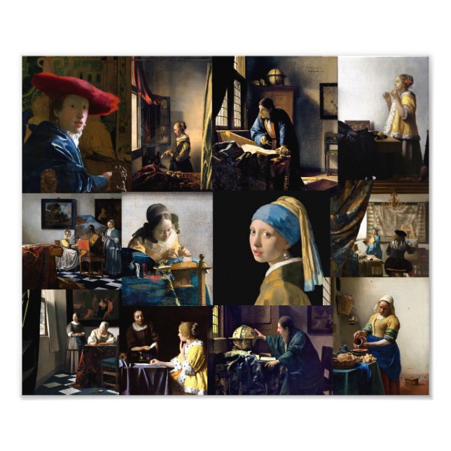 Foto Johannes Vermeer - Patchwork de Obras-Primas (Frente)
