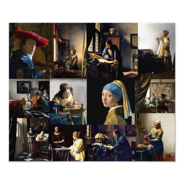 Foto Johannes Vermeer - Patchwork de obras-primas (Frente)