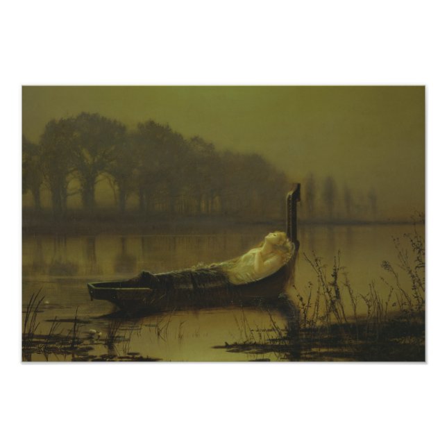 Foto John Atkinson Grimshaw - A Senhora de Shalott (Frente)