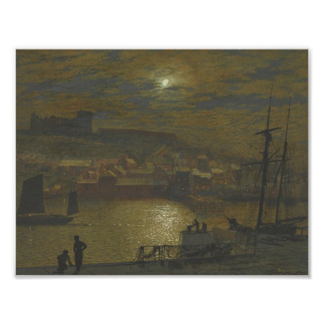 Foto John Atkinson Grimshaw - Whitby do Scotch Head (Frente)