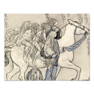 Foto John Bauer - o cavalo que conduziu no bocado
