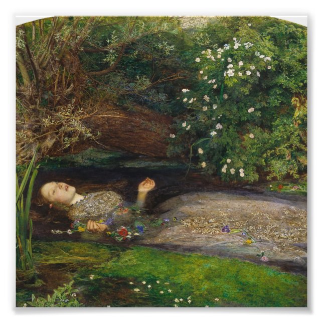 Foto John Everett Millais - Ophelia (Frente)