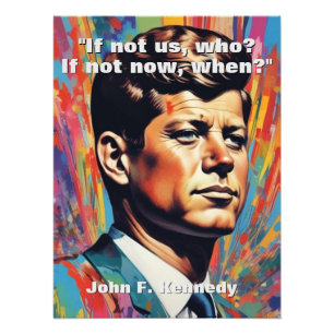 Foto John F. Kennedy Cita Inspiração Motivacional