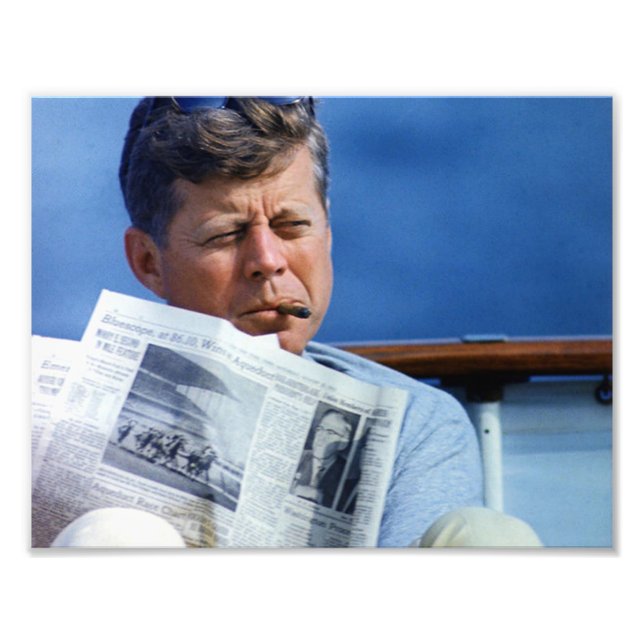 Foto John F Kennedy Smoking (Frente)