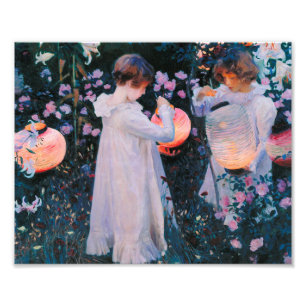 Foto John Singer Sargent - Carnação, Lily, Lily, Rosa.