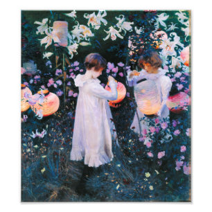 Foto John Singer Sargent Carnação Lily Lily Rosa
