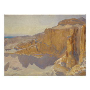 Foto John Singer Sargent - Cliffs at Deir el Bahri