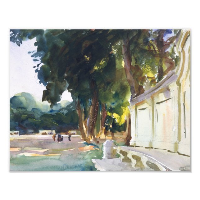 Foto John Singer Sargent - Dia médio espanhol, Aranjuez (Frente)